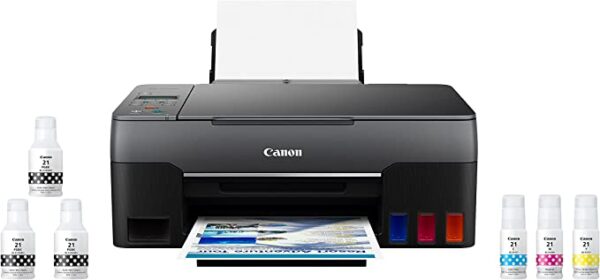 Canon G3260 All-in-One Printer | Wireless Supertank (Megatank) Printer | Copier | Scan, with Mobile Printing, Black